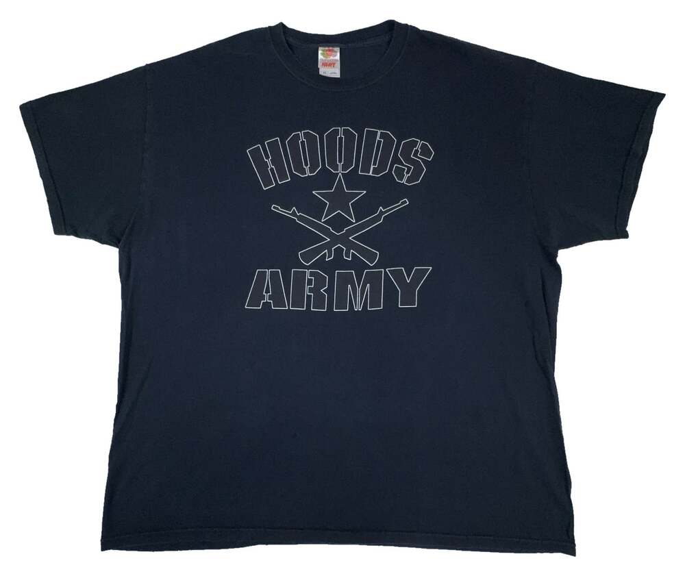Vintage Hoods Army Hardcore Band T Shirt 2XL Westcoast Worldwide Double Sided